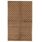 Hand Knotted Wool Area Rug in Taupe