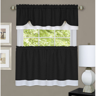 Garrity Tie-Up Kitchen Curtain