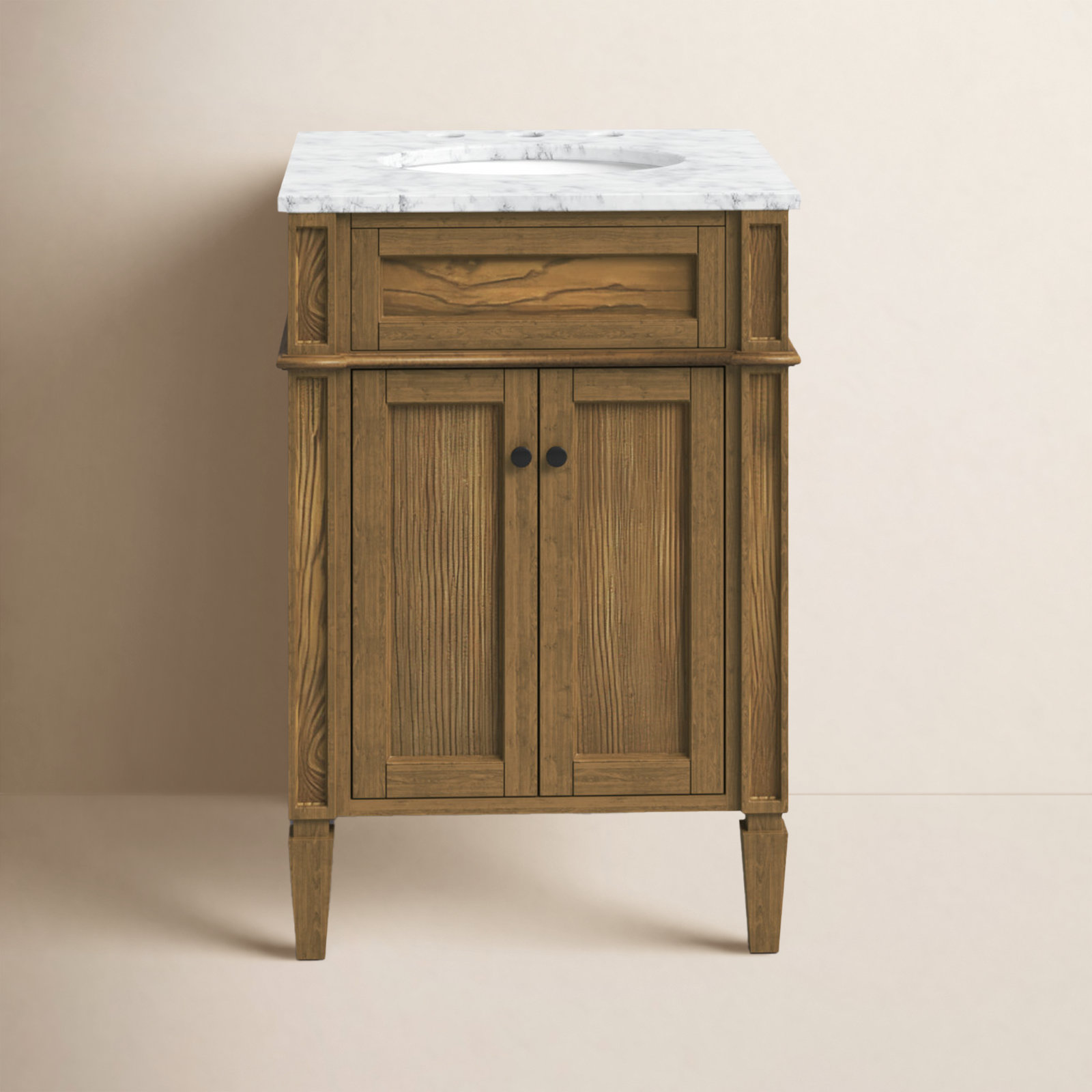 Rivers 24'' Single Bathroom Vanity, Driftwood