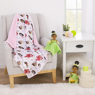 NoJo Disney Tiana Green Super Soft Security Baby Blanket