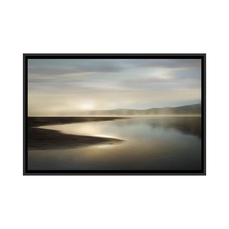 «First Light» par Madeline Clark - impression d'art graphique, H 32 po x l 48 po x P 1,5 po, Toile avec cadre noir