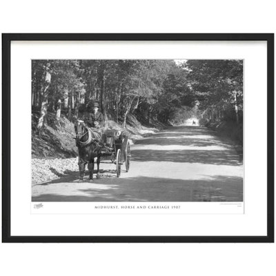 Midhurst, Horse And Carriage 1907 by Francis Frith - Single Picture Frame Print