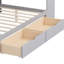 Lit de jour gris avec rangement conçu, bureau d'étude polyvalent et structure stable avec bibliothèque intégrée réglable, idéale pour les petits espaces invités-326583572