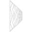 28.25'' H x 94.5'' W x 0.38'' D Expanded Cellular PVC Wainscot Panelling