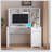 Computer Desk with Hutch & Bookshelf,Wood Executive Desk Teens Student Desk Writing Laptop