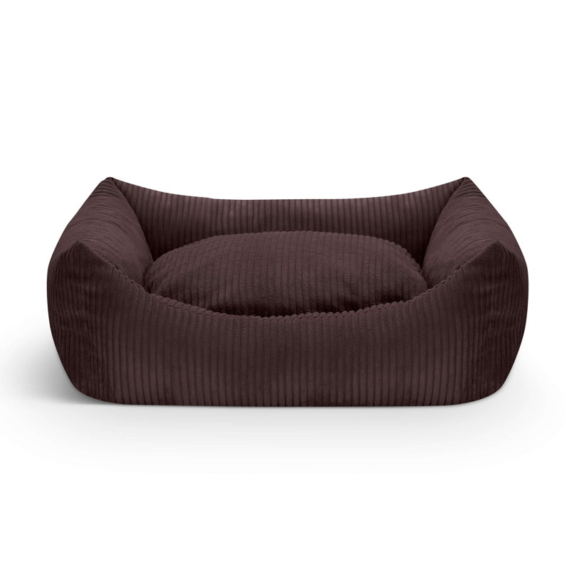 Nairne Polyester Pet Bed, 20cm H x 75cm W x 60cm D, Grey/Brown/Blue