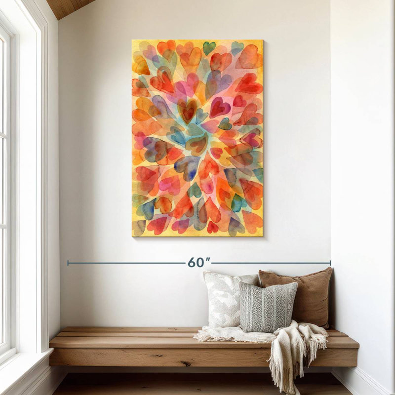 Hardie Hearts, 45" H x 30" W