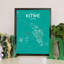 Kitwe City Map - No Frame Print-1055118607