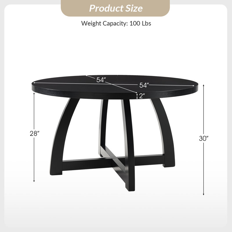 Allijah Dining Table, Black