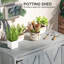 Outsunny Wooden Garden Shed w/ Removable Shelf 110 x 60 x 88.5cm Light Grey