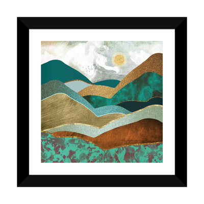 Golden Hills - impression d'art graphique