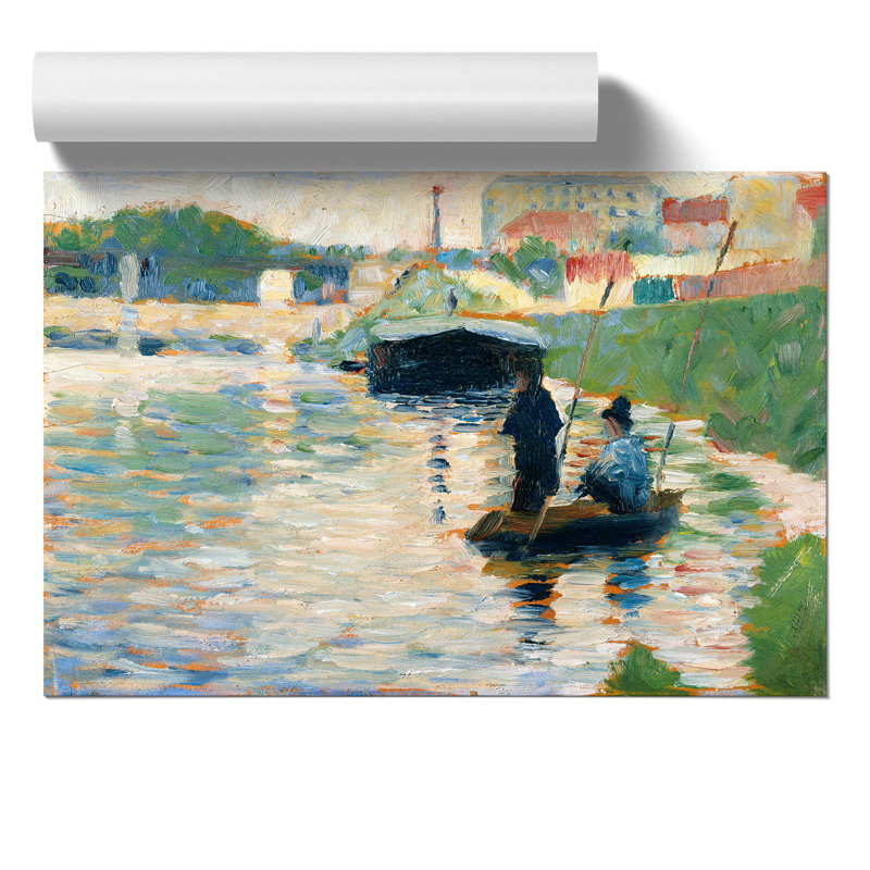 View of the Seine by Georges Seurat - Frameless Print, 42cm H x 59cm W x 0.1cm D