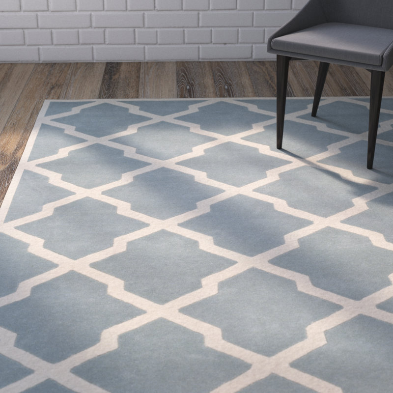 Tapis en laine touffeté à la main Osasere, Rectangle 6' x 9'