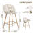 Asotin 26" Seat Height Swivel Upholstered Counter Stools Barstool with Backrest Footrest for Kitchen Island Dining Room-1854403131-1854403124