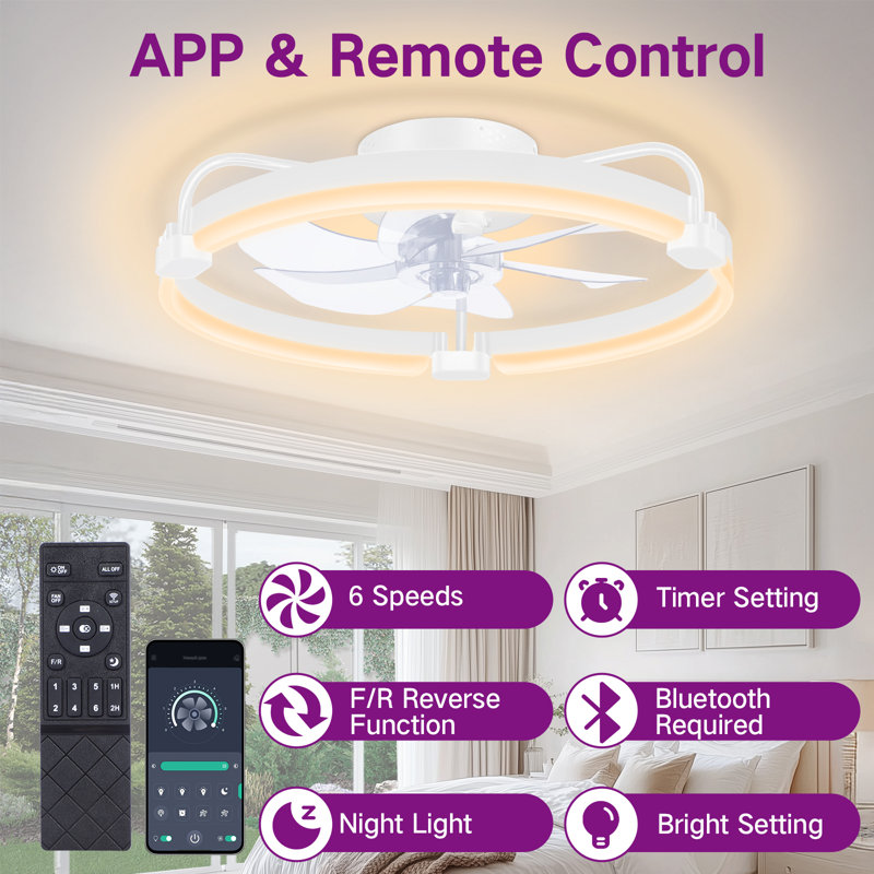50cm Ceiling Fan with LED Lights