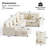Kaneki 6 - Piece Slipcovered Corduroy Sectional Sofa Sleeper Couch With Storage Ottoman-336462708-353185389