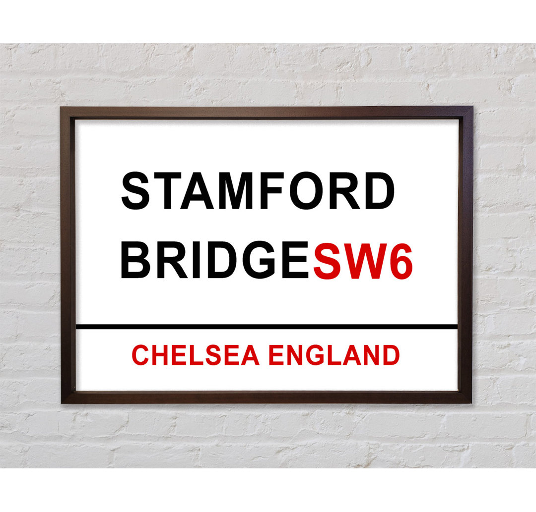 Stamford Bridge Schilder - Einzelne Bilderrahmen Kunstdrucke auf Leinwand