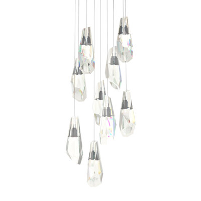 Luminaire suspendu en cristal 9 lumières Luma