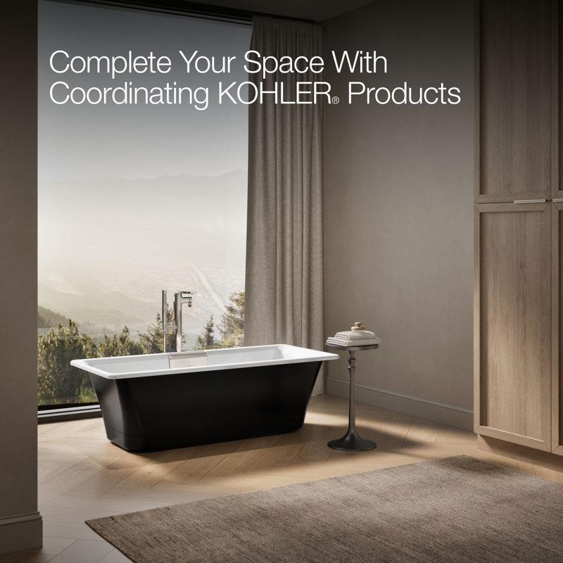 Volute 63 In. X 28-3/8 In. Freestanding Bath With Base