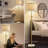 Marble Floor Lamp, Adjustable Height Standing Lamp With Marble Base Tall Lamp With Pull Chain Switch Floor Lamps For Living Room, Bedroom & Office Bulbs Not Included(Gold)-1069466096