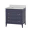 Meuble-lavabo simple 36 po avec comptoir en quartz gris Whitman-521133448-426006130