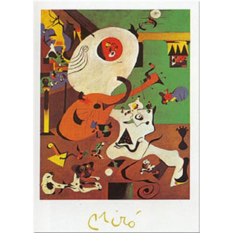 «Interieur Hollandais» par Joan Miro, impression sur papier non encadrée