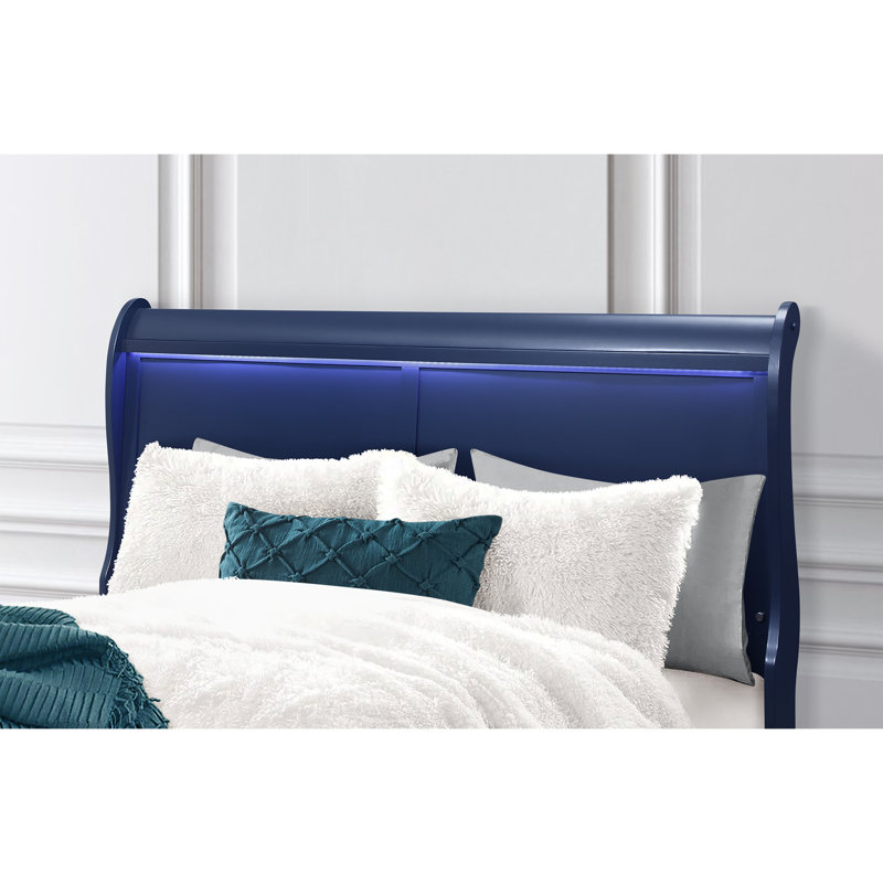 Lit simple Charlie avec DEL Charlie, Bleu