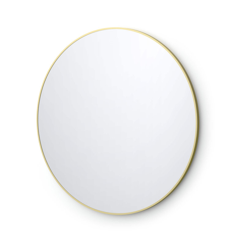 Miroir mural incassable Premium Premium, Or brossé, 36 po x 36 po