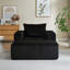 Méridienne moderne en velours côtelé avec repose-pieds amovible 62,5 po Modern-1862757506