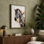 Young Zebra In Profile Boho - Print-136705590-136705587