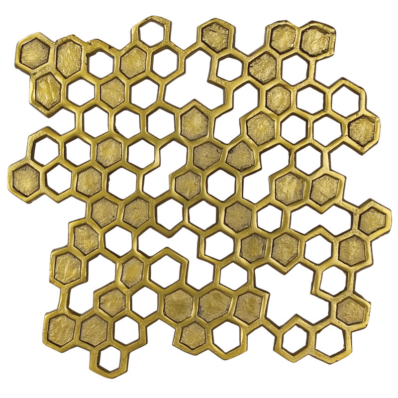 Brass Honeycomb Trivet