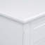 Table de chevet peinte de 28 po avec 3 tiroirs et rails coulissants lisses, armoire de chevet simple avec poignée en métal-338215746