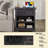 1 Drawer Sets Nightstands with Storage Tray and Built-in Charging Station-395899418