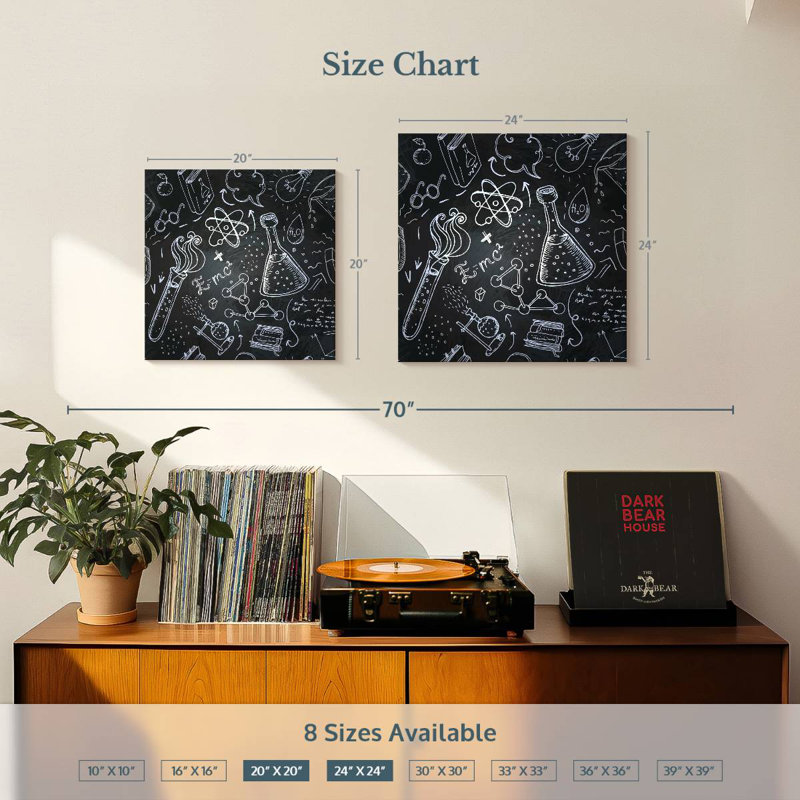 Keiri Science, 24" H x 24" W