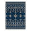 Tapis bleu marine / ivoire lavable à la machine avec envers antidérapant-1423672033