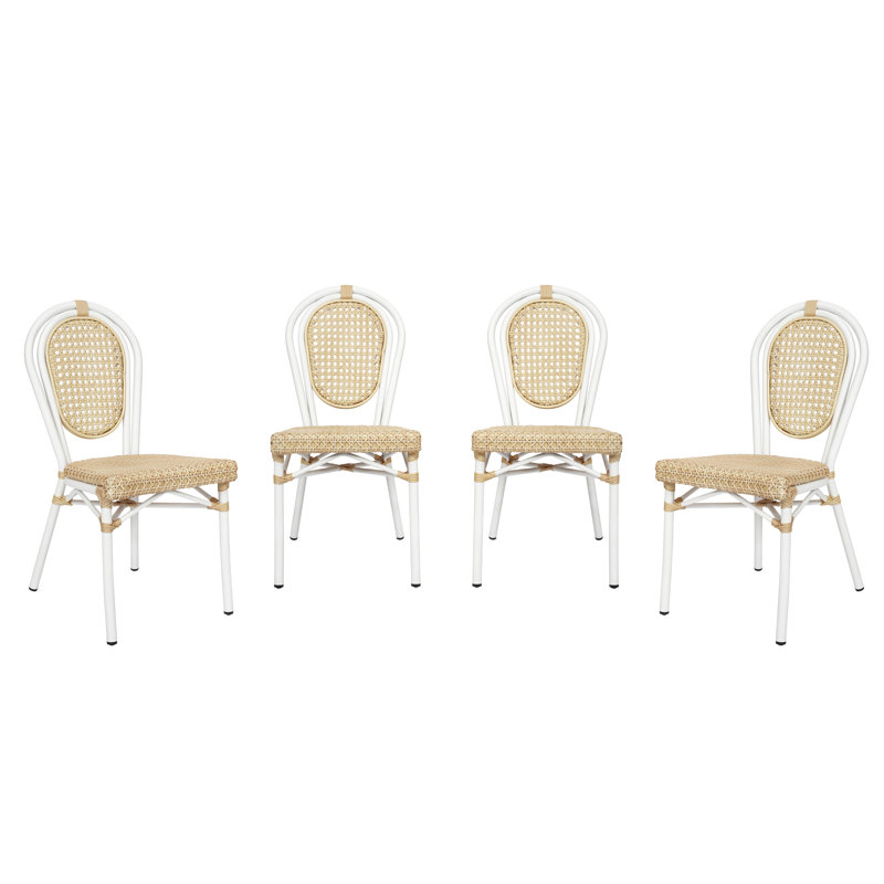 Chaises Paris Chiles All-Weather, Blanc / Brun clair