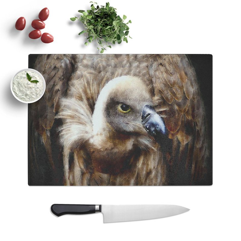 Vulture Vol.2 Painting Chopping Board, 0.4cm H x 20cm W x 28.5cm L