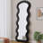 Full Length Wave Floor Mirror For Bedroom Living Room Hanging Or Against The Wall-1968693798