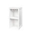 Armoire à vin blanche avec tablettes pour organiser le rangement modulaire de votre chambre à coucher - pour le rangement du couloir