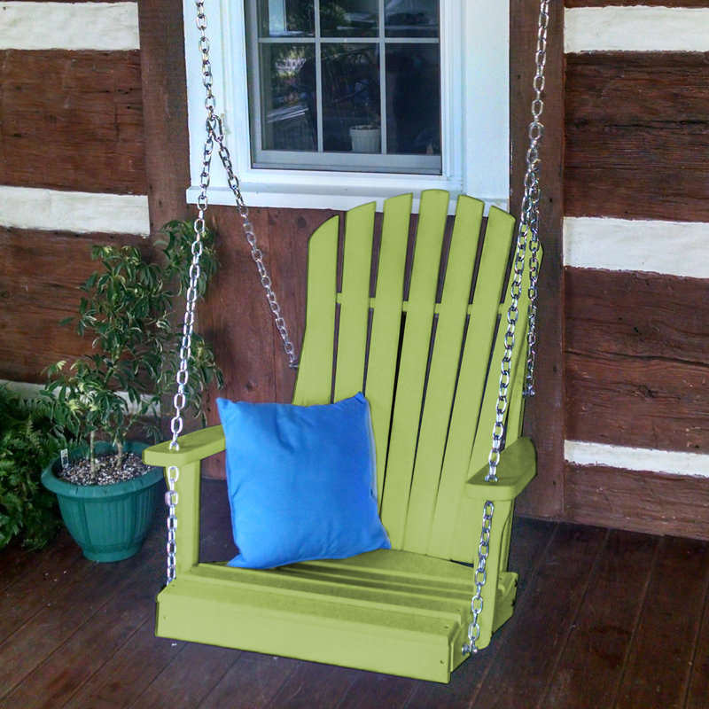 Balancelle en rotin Adirondack Ratto, Lime