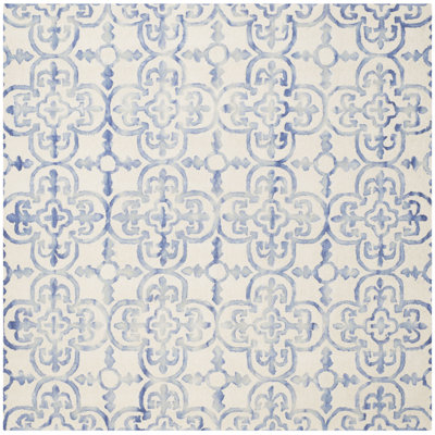 Carter Dye Hand Tufted Wool Ikat Rug