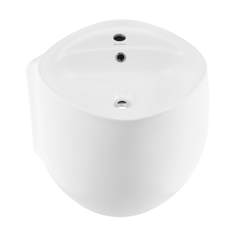 Ivy Wall-Mount Sink, Matte White