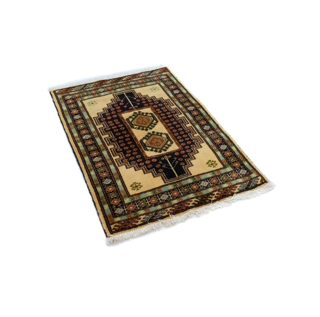Hand Knotted Wool Beige Indoor/Outdoor Rug