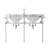 Ellie 33" Tall Oval Console Bathroom Vanity with Faucet and Overflow-2013495860
