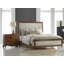 Lit standard rembourré en bois massif avec matelas à profil bas Milan-26723837