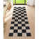 Vilena Checkerboard Pattern Washable Area Rug - Bold Textured Design for Living Room, Bedroom, or Kitchen Decor