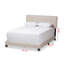 Tissu capitonné Julian standard à profil bas-29564561-29605151
