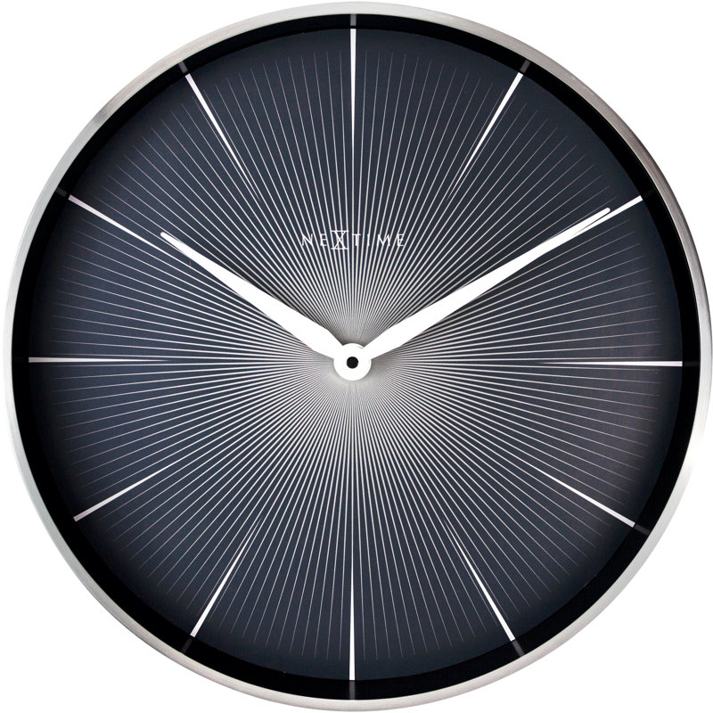 Metal Wall Clock, Black