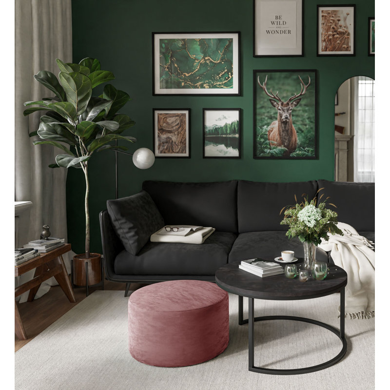Gurchetan Frame Coffee Table, Black