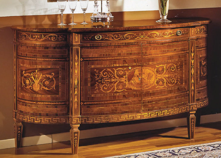 Demilune 68" Solid Wood Sideboard